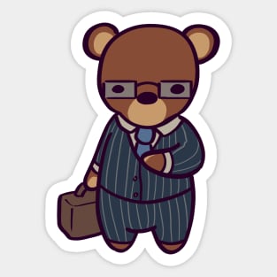 Business Bear Sticker